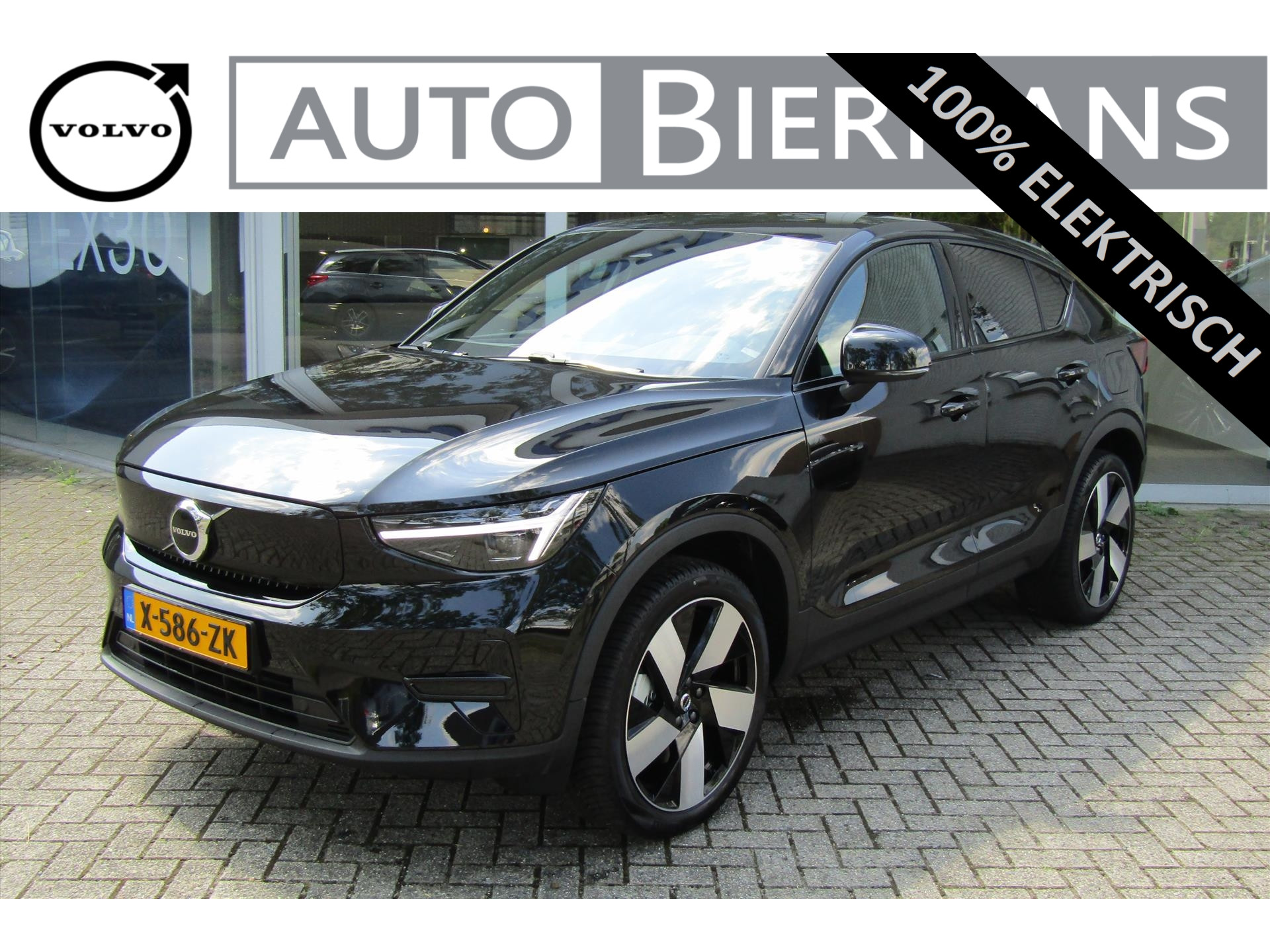 VOLVO C40 Recharge Single Motor Extended Range Plus | SNEL LEVERBAAR | 20-inch LM-velgen | Pixel LED | Nubuck bekleding | EXtra getint glas achter | Onyx Black